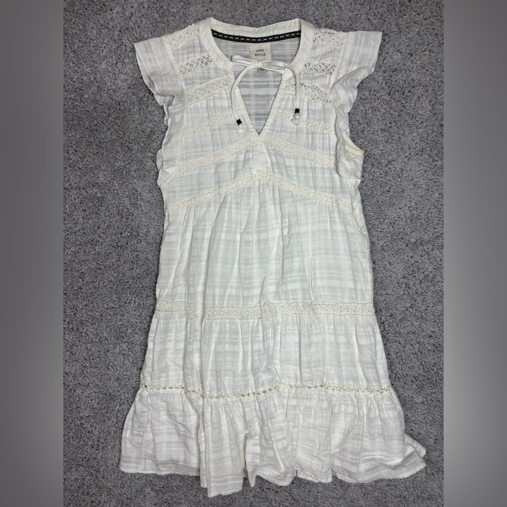 Knox Rose Dress Womens Extra Small White Western Ceremony Country Party Rodeo